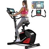HARISON Exercise Bike for Home - 350lbs Magnetic Resistance Indoor Cycling Bike, Stationary Bikes with 2 in 1 LCD Monitor and Tablet Holder, Smooth & Quiet for Cardio Workout