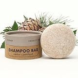 Zero Waste MVMT Shampoo Bar | Cedar + Patchouli | With Travel Container | Eco-friendly, Salon Quality Shampoo, Zero Waste & Plastic Free