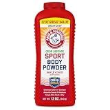 Arm & Hammer Sport Body Powder, Powder for Men and Women, Fresh Feeling, Talc Free, Aluminum Free Odor Defense with Baking Soda