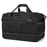 HILOMON Travel Bags for Men, YKK Zipper Mens Carry On Duffle Weekender Overnight Duty Bag with Shoe Compartment & Wet Pocket & RFID Blocking Pouch