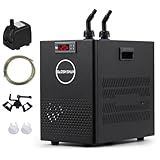 BAOSHISHAN Aquarium Chiller 26gal Aquarium Cooler 1/13 HP Water Chiller for Aquarium with Compressor Refrigeration Quiet Design Chiller for Fish Tank Axolotl (100L)