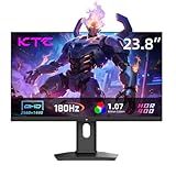 KTC 24 Inch Gaming Monitor 180Hz - 2K 1440P Computer Monitors, Fast IPS Vertical Monitor with HDR 400, Adaptive Sync, Up to 185Hz, HDMI & Display Port, Tilt Pivot Height Adjustable, Vesa Mount, H24T7