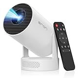 Mini Portable Projector with 4K Support, Bluetooth 5.4 WIFI6, 5watt Sound Base Speaker, 160 ANSI, Android 11, 210° Rotation , Auto Keystone Correction Video Projector HY300 ULTRA