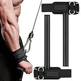 MANUEKLEAR Non-Slip Wrist Straps for Weightlifting Deadlifting, Gym Lifting Straps with D Rings for Cable Machine Workout, 10mm Neoprene Padded Weight lifting Wrist Wraps for Men Women (Black)