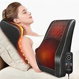 Boriwat Back Massager with Heat, 3D Kneading Massage Pillow for Back, Neck, Shoulder, Leg Pain Relief Deep Tissue, Gifts for Women Men Mom Dad