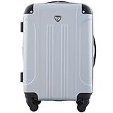 Travelers Club Chicago Hardside Expandable Spinner Luggage, Silver, 20" Carry-On