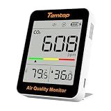 Temtop CO2 Monitor Indoor air Quality Monitor Portable CO2 Meter, CO2, Temperature, Humidity Home, Office or School