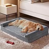 BFPETHOME Dog Beds for Large Dogs, Orthopedic Dog Bed for Medium Large Dogs,Big Waterproof Couch Pet Bed with Removable Washable Cover