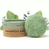 Zero Waste MVMT Shampoo Bar | Peppermint + Eucalyptus | Eco-friendly Shampoo with Travel Container | Natural Salon Quality, Zero Waste & Plastic Free