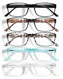 Gaoye Professional Reading Glasses for All Day - Computer Readers with Blue Light Protection - Value Pack