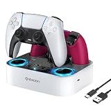 NEWDERY for PS5 Controller Charger Station Compatible with Dualsense Edge