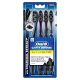 Oral-B Cavity Defense 123 Black Toothbrush � Medium (Pack of 4)