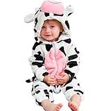 MICHLEY Unisex Baby Boy Girl Hooded Romper Animal Cosplay Jumpsuit Outfits
