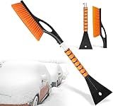 27" Car Snow Brush and Ice Scrapers for Car Windshield, 2-in-1 Detachable Ice Scraper and Brush for Car with Ergonomic Foam Handle, Suitable for Cars, Trucks, SUVs