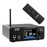 Jyker Hi-Fi DAC Stereo Amplifier w/Bluetooth 5.2-2 Channel Class D TPA3116 x2 ES9023 Audio Amp for Passive Speakers, AUX/SUB Outputs, Opt/USB/MIC/RCA Inputs, Bass Treble Echo, Colored LCD – JAMP79.0