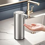 SUNLY Touchless Automatic Soap Dispenser – Clog-Free Pump, 0.2s Fast Sensor, USB-C Rechargeable, Smudge-Resistant Stainless Steel, for Kitchen & Bathroom Soap Dispenser