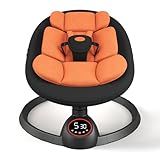 Electric Baby Swings for Infants, Portable Baby Swing with Preset Melodies, Bluetooth Swing for Newborn, Indoor & Outdoor(Black)