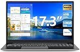 Naclud Windows 11 Laptops, 17.3 Inch Laptop Computer with Core i3 Processor, 4GB DDR3 128GB SSD(Expandable 1TB), 60800mWh Battery, FHD IPS Display, Type-C, HDMI, 5G WiFi, BT4.2, Webcam, USB3.2