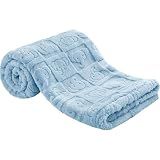 Pro Goleem Elephant Baby Boy Blanket, Soft Fleece Baby Blankets for Boys, 30" x 40" Blue Crib & Stroller Blanket for Newborns and Toddlers