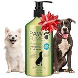 PAWFUME Dog Shampoo and Conditioner, Blue Ribbon, 1-Pack – Nourish & Detangle for a Silky Soft Coat – Probiotic, Deep-Cleaning, pH-Balanced Formula – Puppy Shampoo and Conditioner for All Breeds