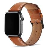 Tasikar Leather Bands Compatible with Apple Watch 49mm 46mm 45mm 44mm 42mm
