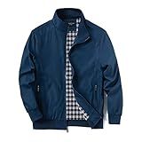URBANFIND Men's Sports Shell Jacket Lightweight Windbreaker Outdoor Recreation Coat US XL Blue