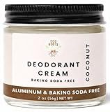 ECO ROOTS Natural Deodorant for Women & Men | Organic Deodorant Cream Non Aluminum | Baking Soda Free Healthy Deoderant for Body & Private Parts | All Vegan Pit Paste Zero Sweat | Coconut Scent