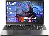 AKCHART 15.6" AI Laptop with Office 365, 6GB RAM 128GB SSD, Win 11 Laptops