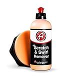 Adam's Polishes Car Scratch & Swirl Remover Hand Correction System | Remove & Restore Paint Transfer, Minor Imperfections, & Oxidation | Paired with Orange Compound Correction Pad Applicator (12oz)