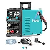 Bestarc Plasma Cutter, [Pilot Arc][Large LED Display] 55A bestarc Plasma Cutter Machine 110/220V Dual Voltage, 5/8 Inch Clean Cut 3/4 Inch Max Cut, Post Flow Mesh Cut, 2T/4T for Beginners DIY