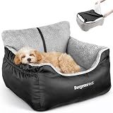 BurgeonNest Dog Car Seat for Small Dogs & Cats Under 25 lbs,Black