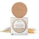 BAMBOEARTH Solid Rice Protein Water Shampoo Bar With Conditioner Effect Hair Soap – Shampoo Bars For Hair With All Natural Plant Based Essential Oils And Zero Waste Packaging (Unscented)