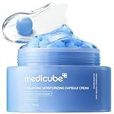 medicube Capsule Cream with Hyaluronic Acid | 120H Lasting Hydration, Barrier Care, Calming Daily Facial Moisturizer For All Skin Types | Panthenol & Ceramides | Korean Skincare, 1.94 oz