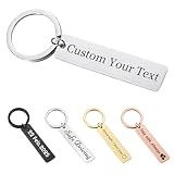 CDBUY Custom Engraved Name Keychain for Men and Women