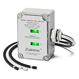 HVAC Surge Protector, Zuomeng 120/240VAC Universal Air Conditioner Surge Protective Device with 20kA Surge Absorption, Dual LED Indicators, 3 Type of Protection to Protect HVAC Systems