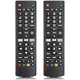 【Pack of 2】 for LG Smart TV Remote Control Replacement，Universal for All LG Smart TVs