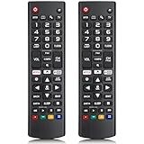 Universal Remote Control for LG TV Remote,Compatible with All Models for LG Brand, with Netflix Prime Video Shortcut Buttons【Pack of 2】