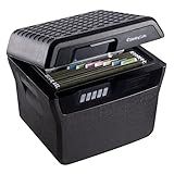 SentrySafe Charcoal Gray Waterproof and Fireproof Safe, Lock Box with Keypad for Documents and Hanging File Folders, Exterior: 14.1 x 16.6 x 13.8 Inches, ‎FHW40300