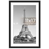 upsimples 11x17 Picture Frame, Wall Decor Poster Frames, Black 1 Pack