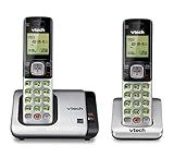 VTech CS6719-2 2-Handset Cordless Phone with Caller ID/Call Waiting, Handset Intercom & Backlit Display/Keypad, Silver
