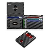 Wallet for Men Slim RFID Blocking Leather Credit Card Holder Wallet for 14 Cards, Bifold Minimalist Thin Wallet with 2 ID Windows & Cash Slot, Front Pockt Carteras Para Hombres, Birthday Gifts for Men