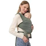 Solly Baby Wrap, Newborn to Toddler Baby Carrier (8-25 Lbs), Basil