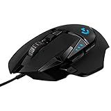 Logitech G502 Hero High Performance Wired Gaming Mouse, Hero 25K Sensor, 25,600 DPI, RGB, Adjustable Weights, 11 Buttons, On-Board Memory, PC/Mac