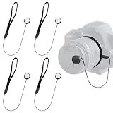 UBANU 5 Pcs Camera Lens Cap Keeper, Elastic Lens Cover Leash
