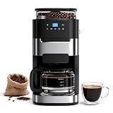 Electactic 10 Cup Coffee Maker with Grinder, Grind and Brew Coffee Machine