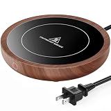 SWEETFULL Coffee Mug Warmer, Electric Cup Warmer for Desk - Wood