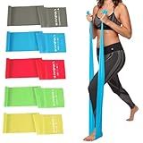 Lianjindun 5 Pcs Professional Resistance Bands. Latex-Free, Elastic Band, Work Out Bands, Stretch Bands for Working Out Women or Men, Exercise Bands Set for Physical Therapy, Yoga