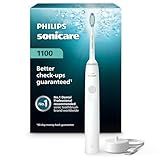 Philips Sonicare 1100 Series Electric Toothbrush - Sonic Toothbrush with Advanced Sonic Technology, EasyStart, Smartimer & Quadpacer, White, Model HX3641/02