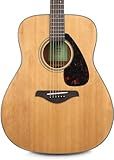 Yamaha 6 String Beginner Solid Spruce Top Traditional Western Dreadnought Acoustic Guitar With Rosewood FIngerboard, Natural Finish, Right, (FG800J NT)