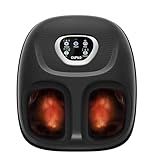 CuPiLo Foot Massager with Heat, FSA HSA Eligible Shiatsu Foot Massager Machine for Plantar Fasciitis, Vibration & Pressure for Neuropathy Pain, Gifts for Women Men, Fits Up to 12"